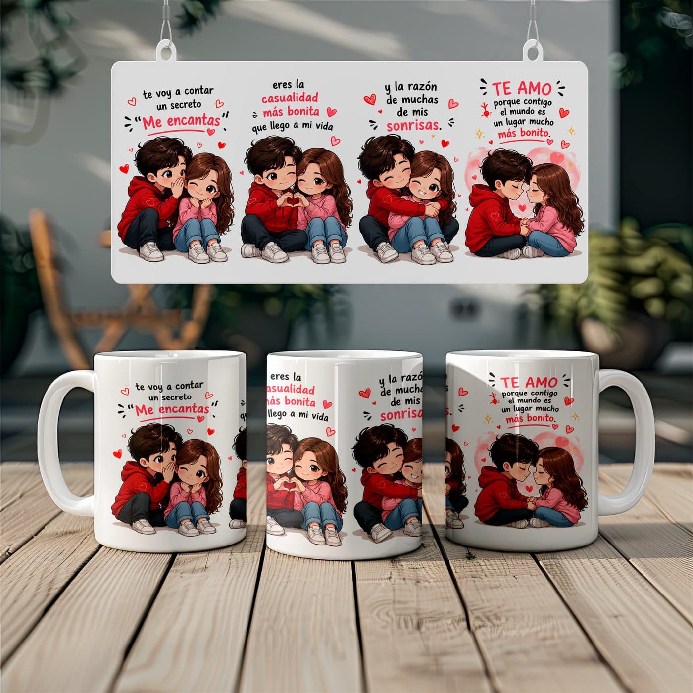 Colección de tazas Románticas